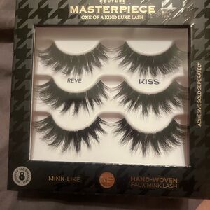 Kiss Masterpiece One-of-a-Kind Luxe Mink-Like False Lashes in Black (3 Pairs)